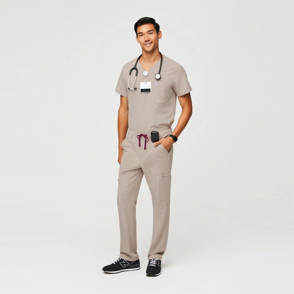 Figs Men's Boulder Scrubs - Top and Bottom - Large